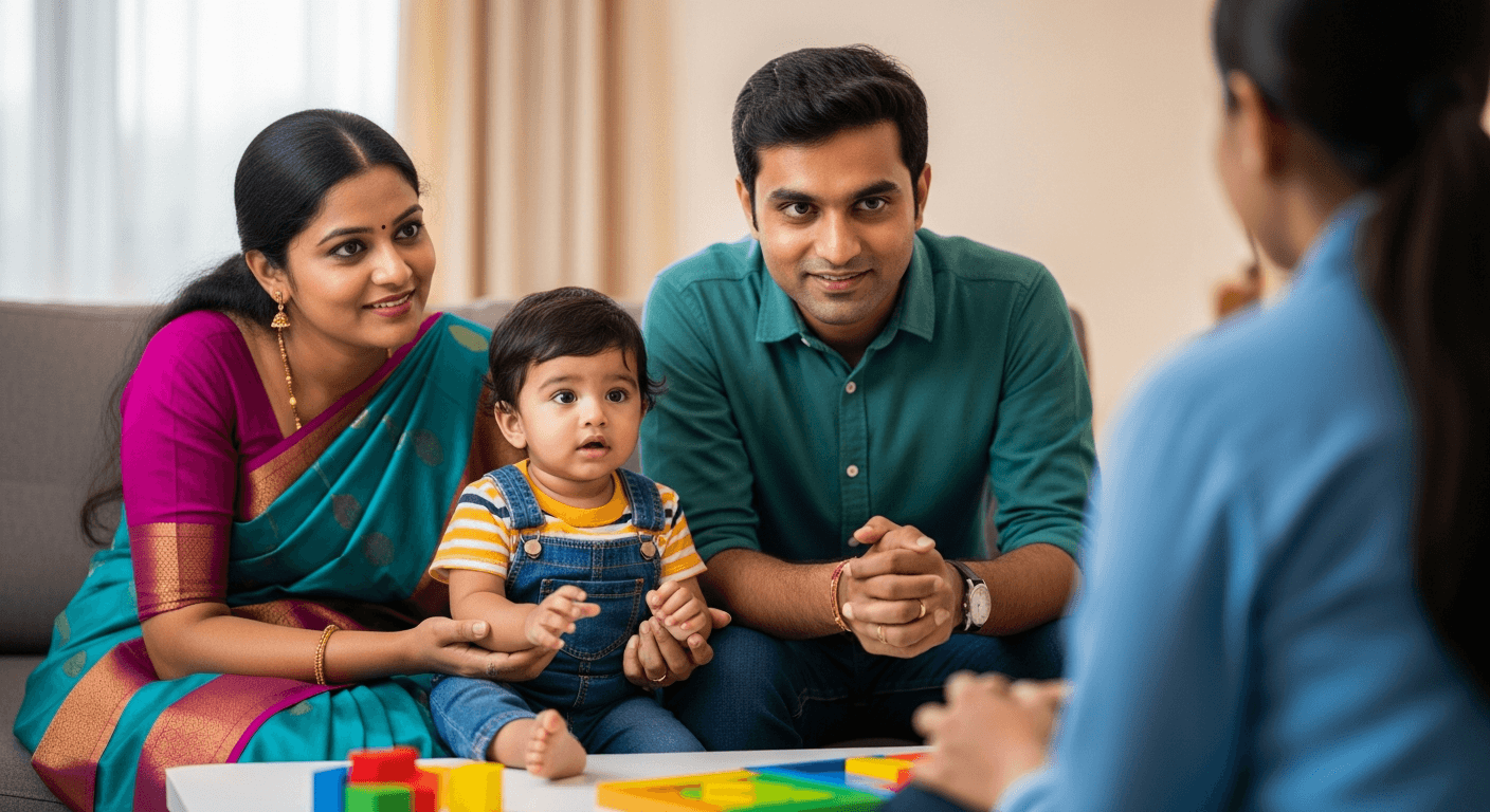 Parents at a therapy session